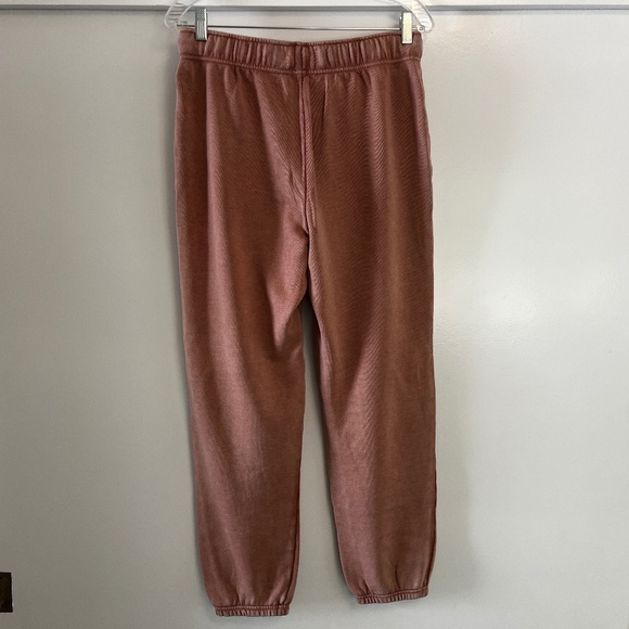 AERIE Sunbleached Pink Jogger Sweatpants M Long - Picture 2 of 6